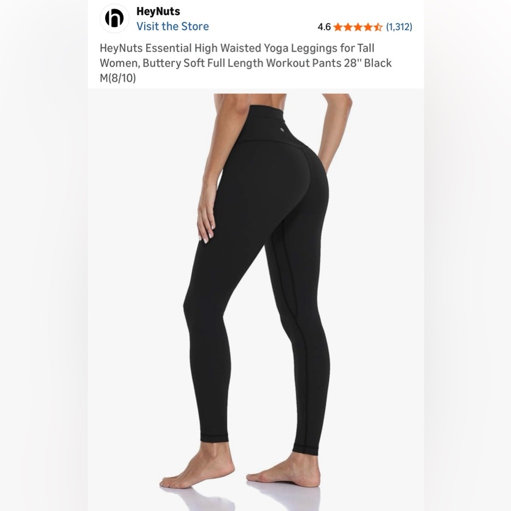 HeyNuts Black High Waisted Leggings